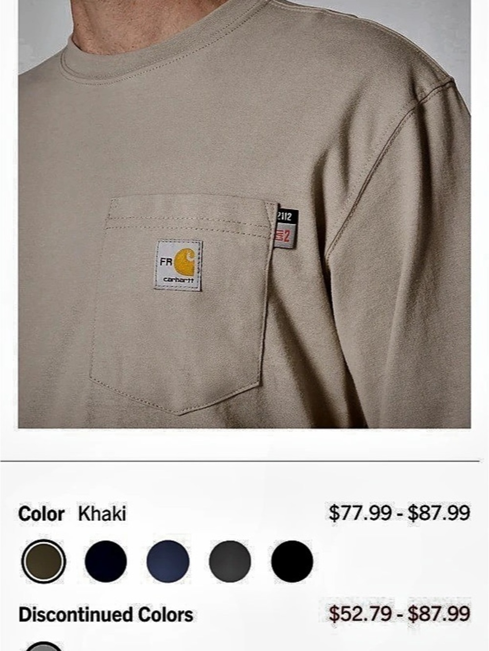 Carhartt Flame-Resistant Force Cotton Long-Sleeve T-Shirt Long-Sleeve T-Shirt